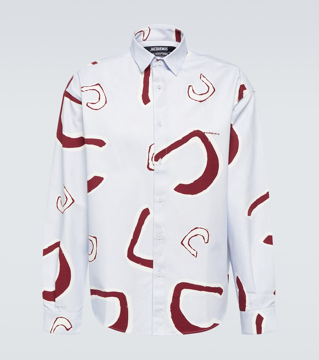 

Хлопковая рубашка La Chemise Simon Jacquemus, синий