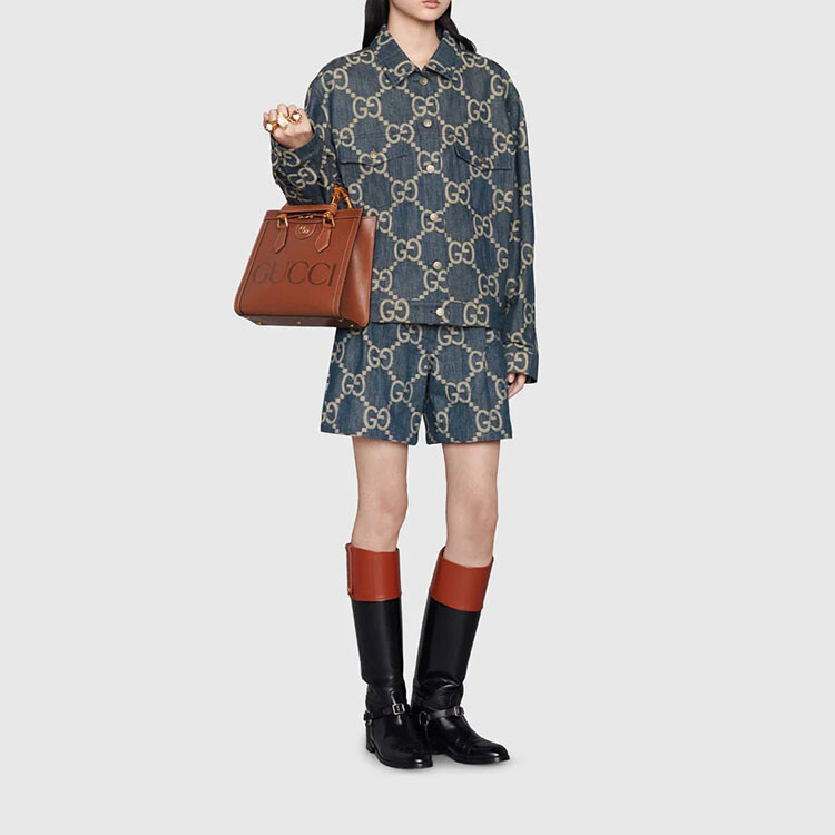 Женские шорты Gucci, серия Re-Nylon, синий — фото 2