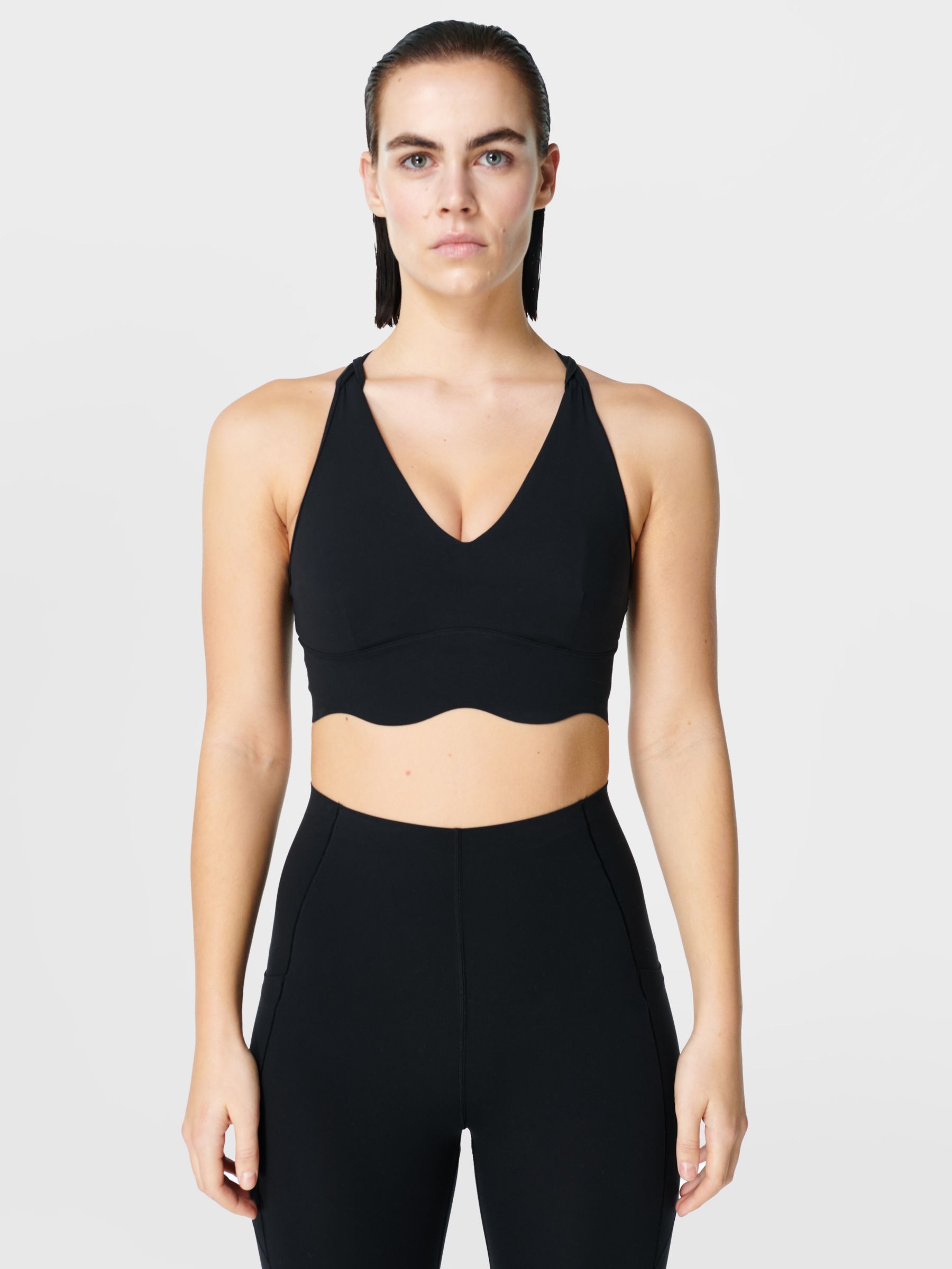 

Спортивный бюстгальтер с глубоким вырезом Sweaty Betty Power, черный