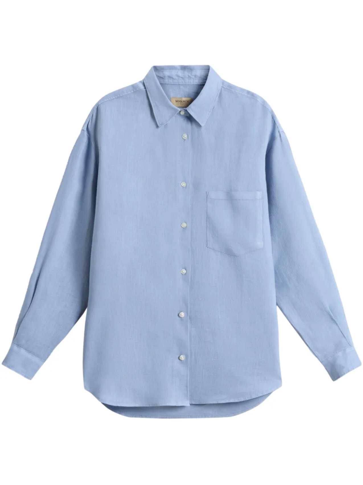 

Woolrich льняная рубашка, синий