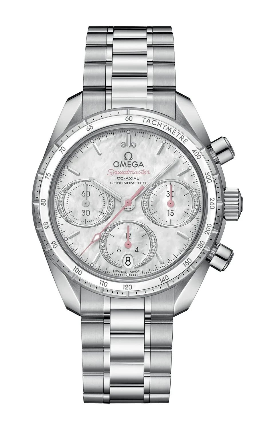 СПИДМАСТЕР 38 С КОАКСИАЛЬНЫМ ХРОНОГРАФОМ, 38 ММ - 324.30.38.50.55.001 OMEGA, серебряный