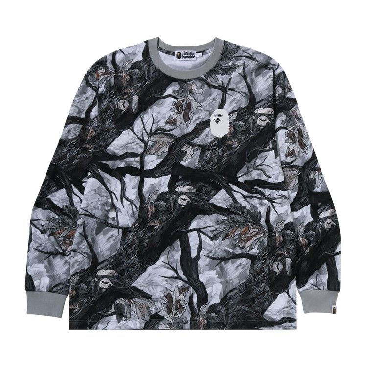 

Футболка BAPE Tree Edge Camo Relaxed Fit Long-Sleeve Tee, White