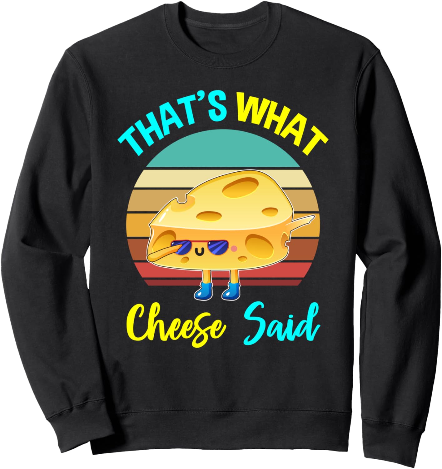 

Ретро винтажная забавная толстовка с надписью Это сырная любовь, вот что сказал сыр Super Shopper Cheese, черный