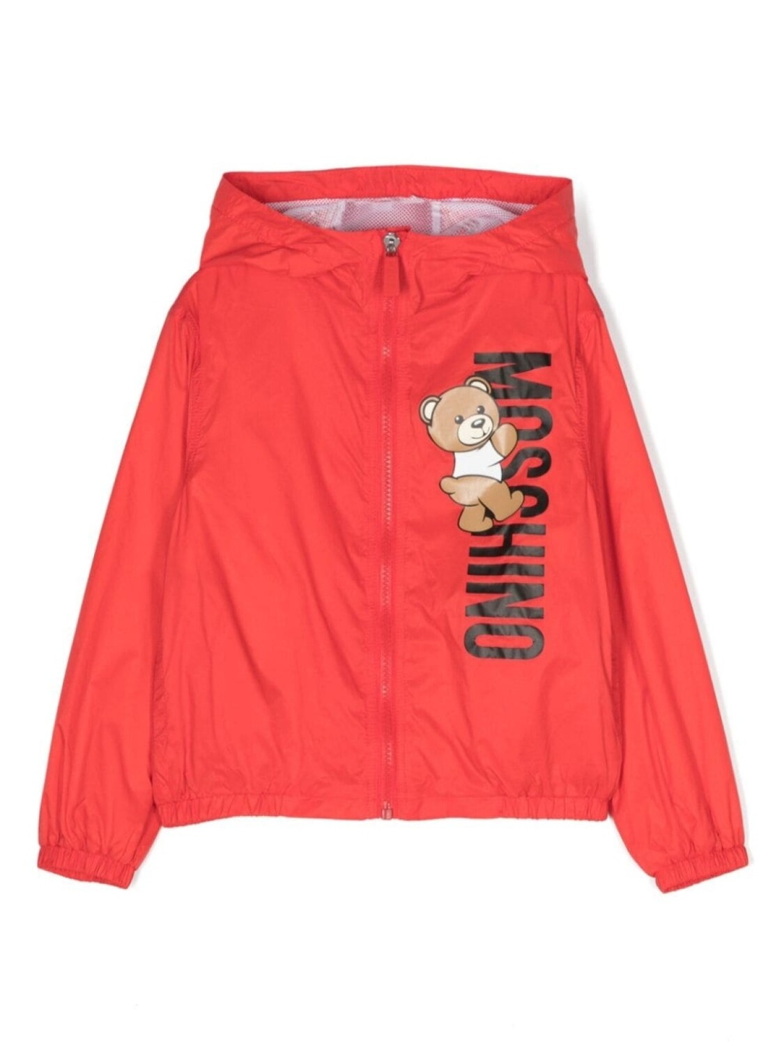 

Moschino Kids куртка с капюшоном и принтом Teddy Bear, красный