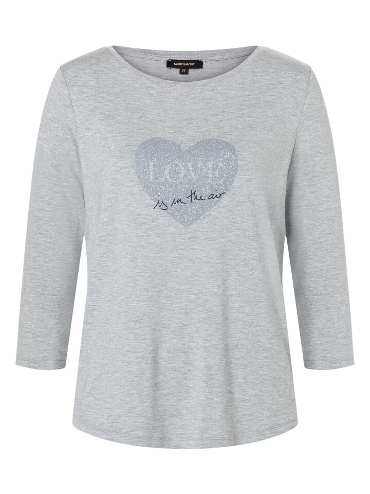 

Футболка More & More Printshirt, серый