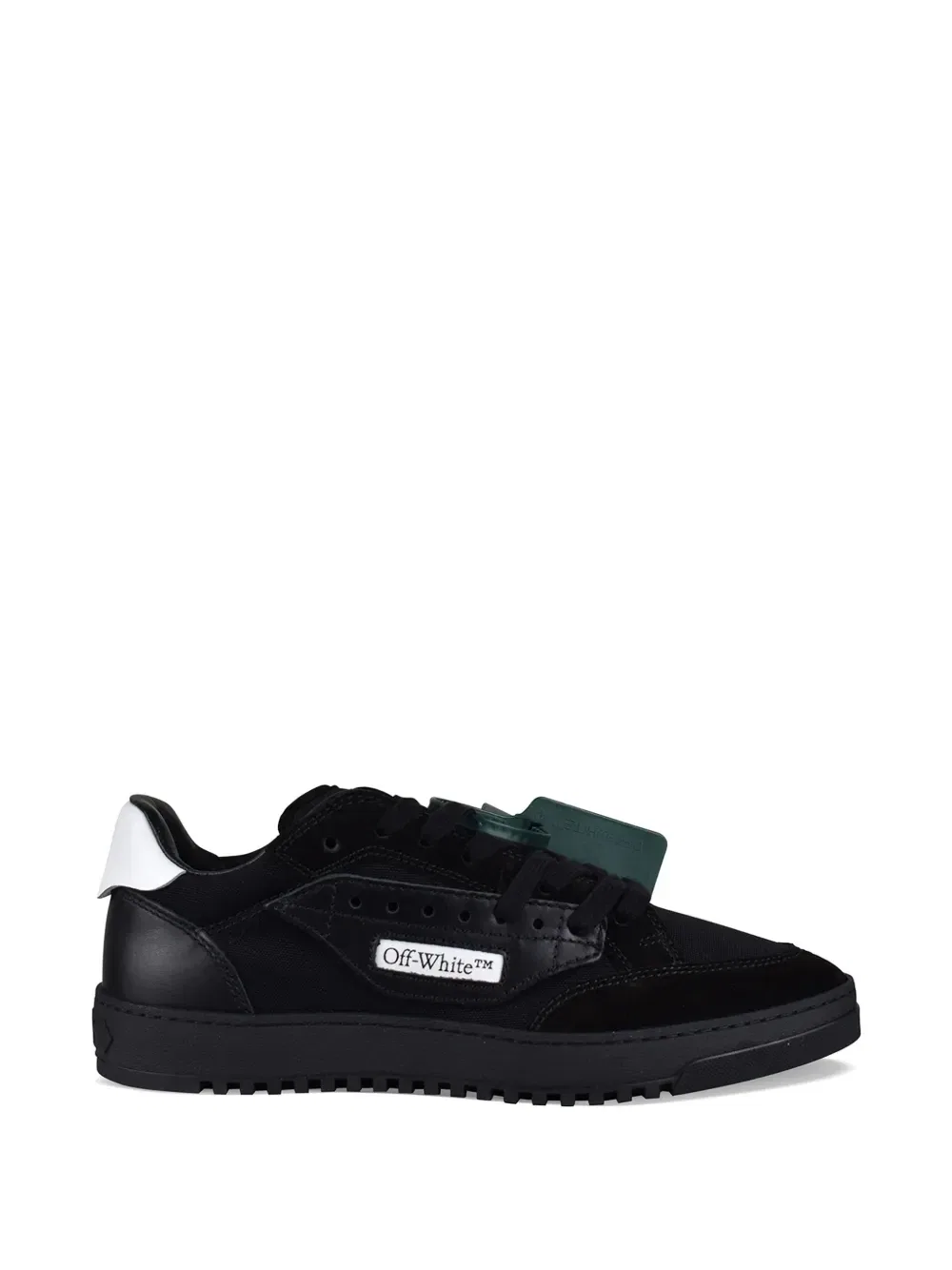 Кожаные замшевые кроссовки Off-White, черный