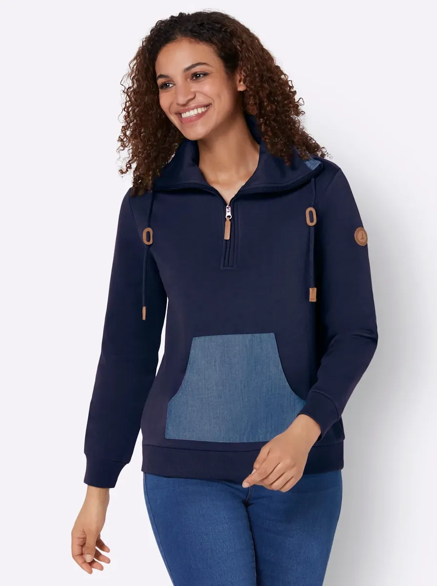 

Толстовка в стиле casual Casual Looks, цвет морской волны