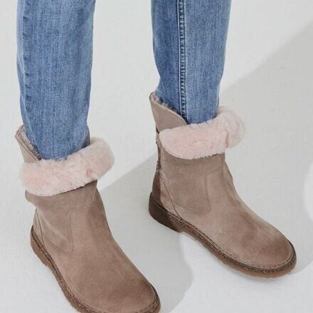 Сапоги женские Birkenstock короткие из овчины, бежевый — фото 2