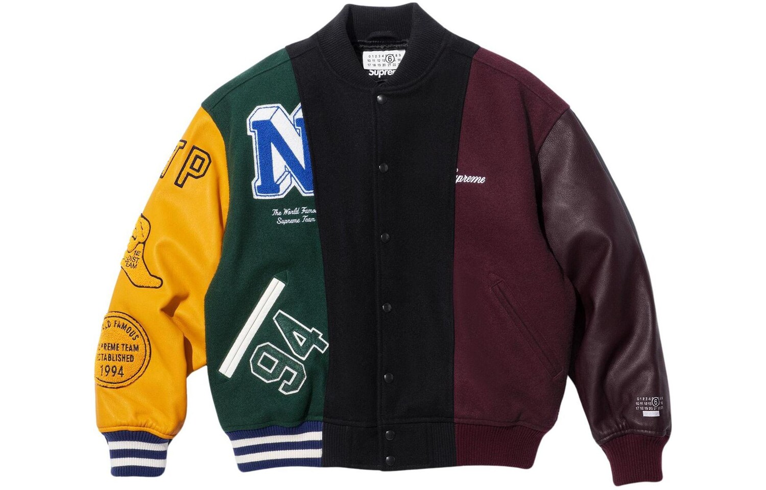 

MM6 Maison Margiela Co-brand куртка унисекс многоцветная Supreme, цвет Multicolor