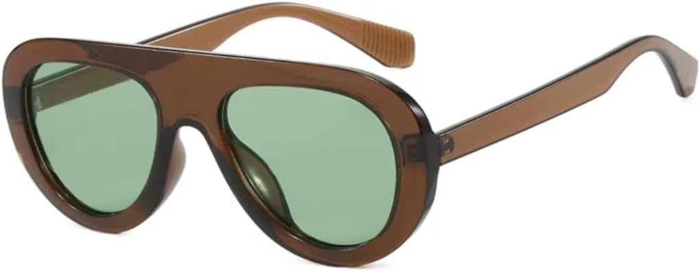 

Винтажные солнцезащитные очки для женщин и мужчин, модные классические солнцезащитные очки с защитой от УФ-излучения UV400, для рыбалки, вождения и путешествий VVTWSSW, Brown Green