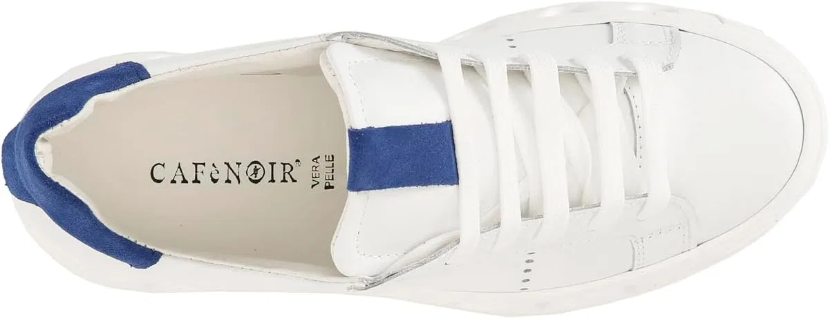 КРОССОВКИ CAFèNOIR C1XN1018 LEDERS, Bianco Blu — фото 3