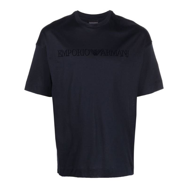 

Футболка мужская синяя EMPORIO ARMANI SS22