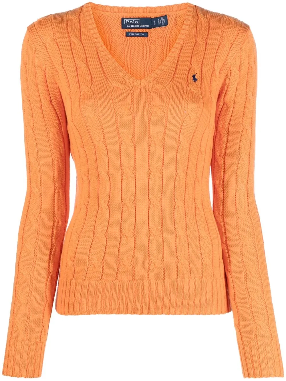 

Джемпер Kimberly фактурной вязки POLO RALPH LAUREN, оранжевый