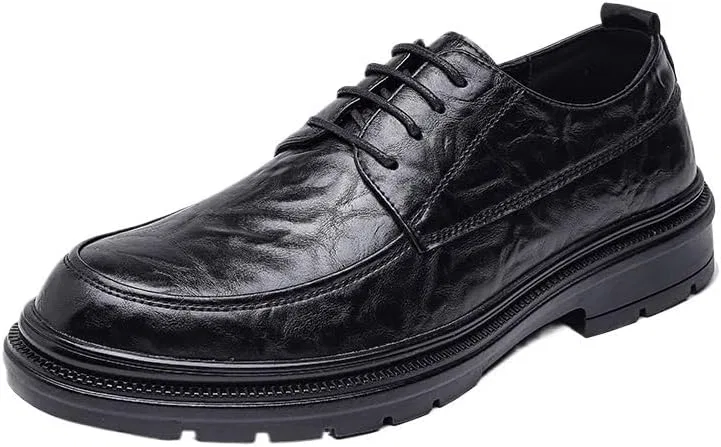 Туфли мужские кожаные Black DHFIRUFSHLO