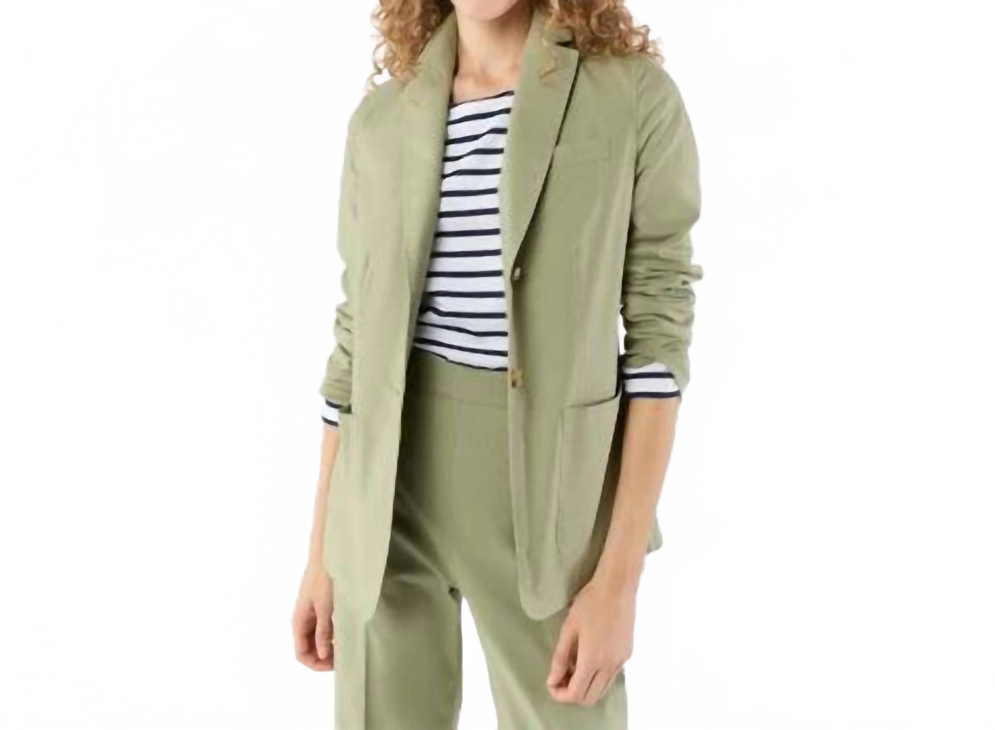 

Сараджакет с накладными карманами в цвете шалфей Ann Mashburn, Sage