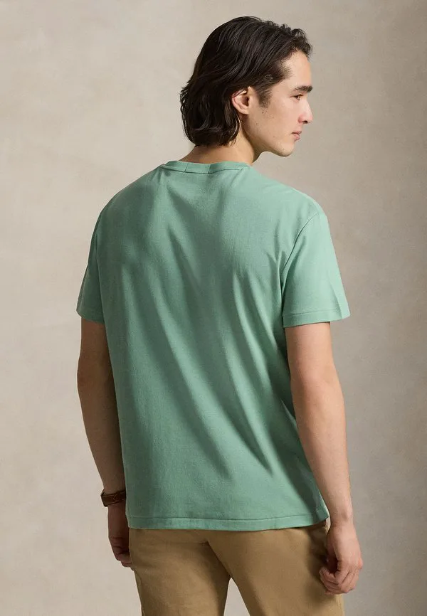 Облегающая футболка из мягкого хлопка, базовая футболка. Polo Ralph Lauren, Faded Mint