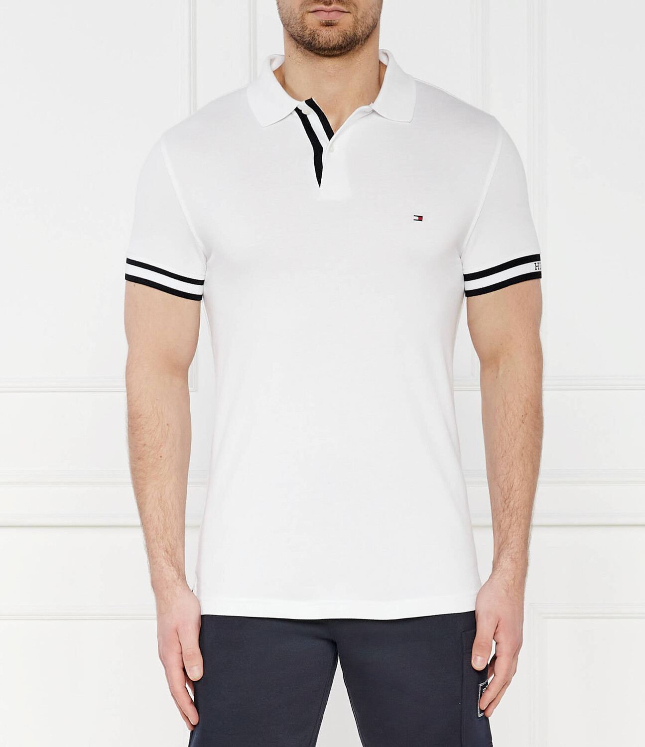 

Поло Tommy Hilfiger Slim Fit, белый