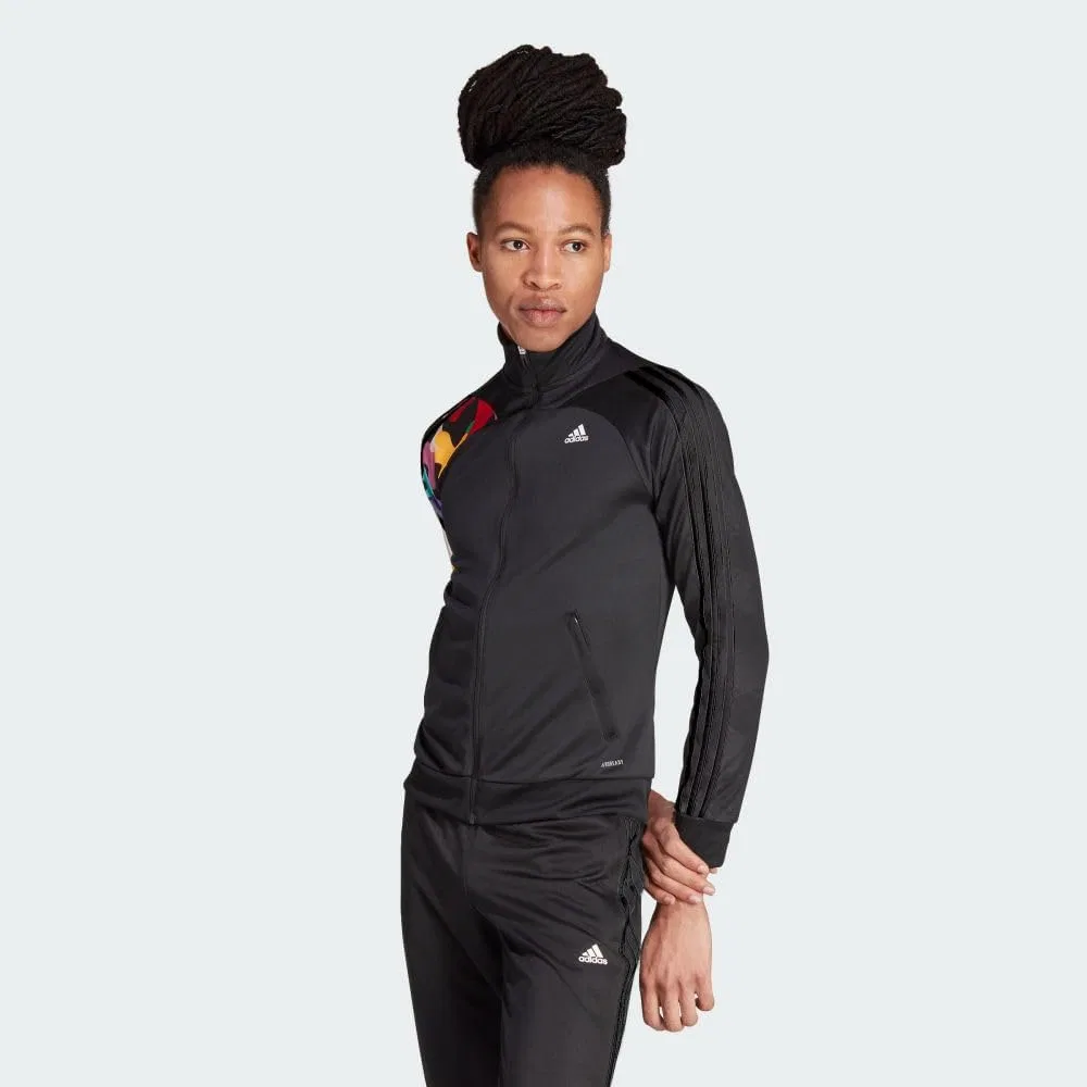 Женская ветровка adidas Rm Tiro Track Top, Black/Better Scarlet/Vapour Pink — фото 2