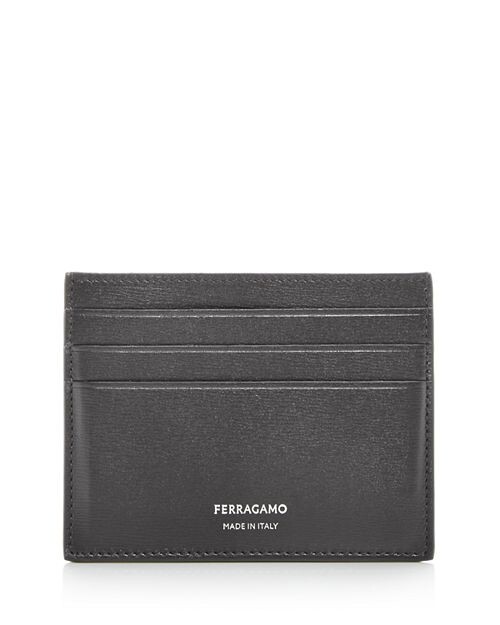 

Кожаный футляр для карт Ferragamo, цвет Black