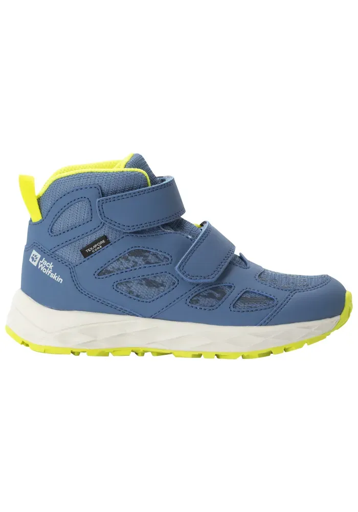 Кроссовки Jack Wolfskin "WOODLAND 2 TEXAPORE MID VC K", синий — фото 2