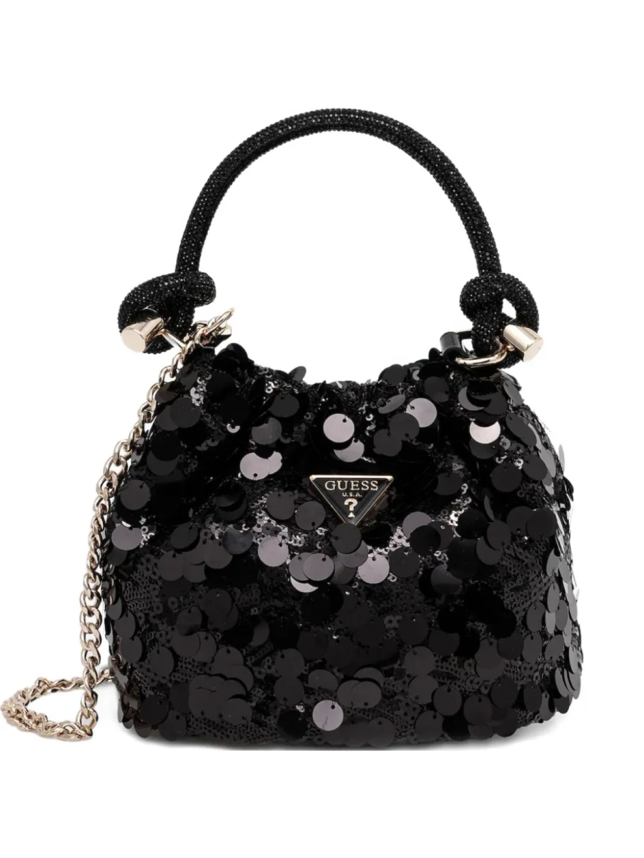 

GUESS USA мини-сумка с пайетками, черный
