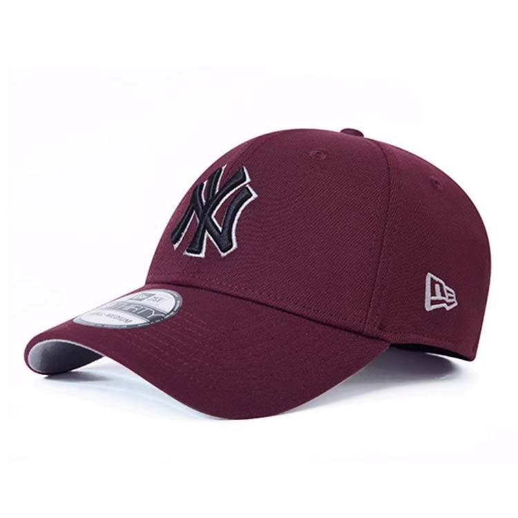

New Era Полиэстеровая бейсболка унисекс бордовая, Umber Red