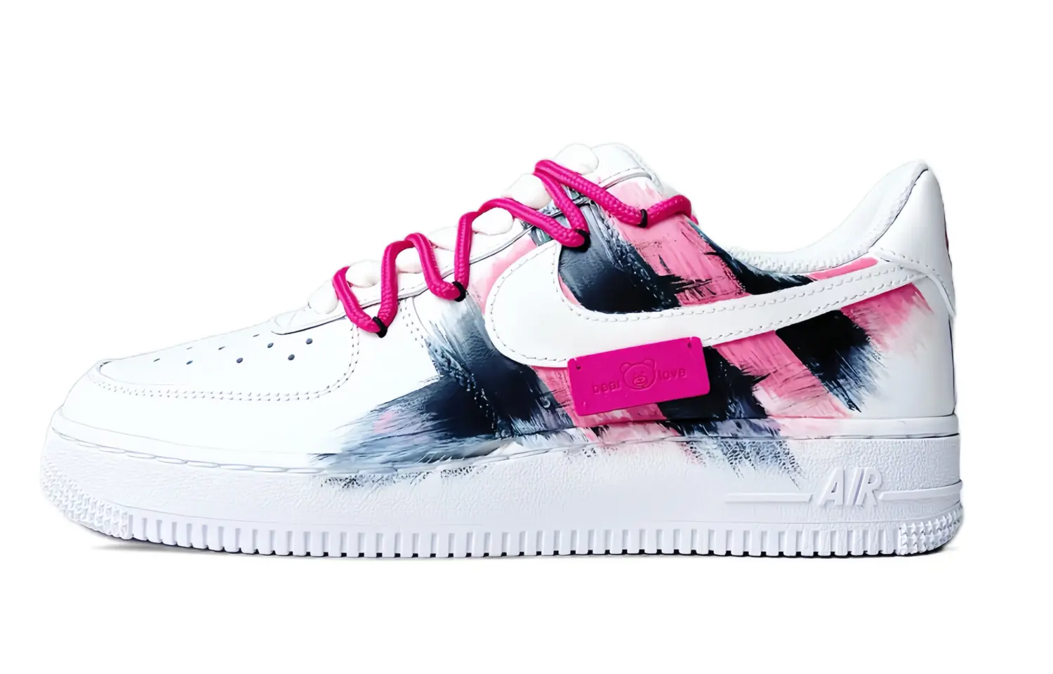 

Nike Кроссовки Air Force 1 с низким верхом, противоскользящие, износостойкие, мужские, белые, розовые