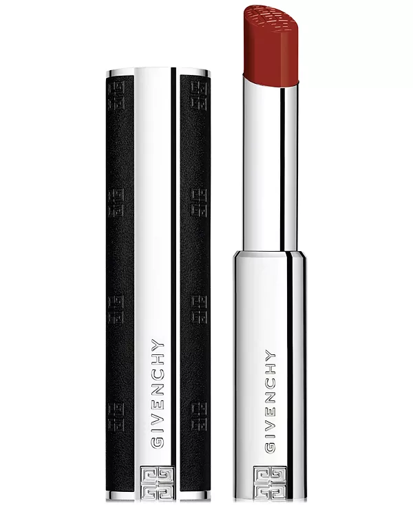 

Сатиновая увлажняющая помада Le Rouge Interdit. Givenchy, #350 rouge auburn: brown with warm red undertones