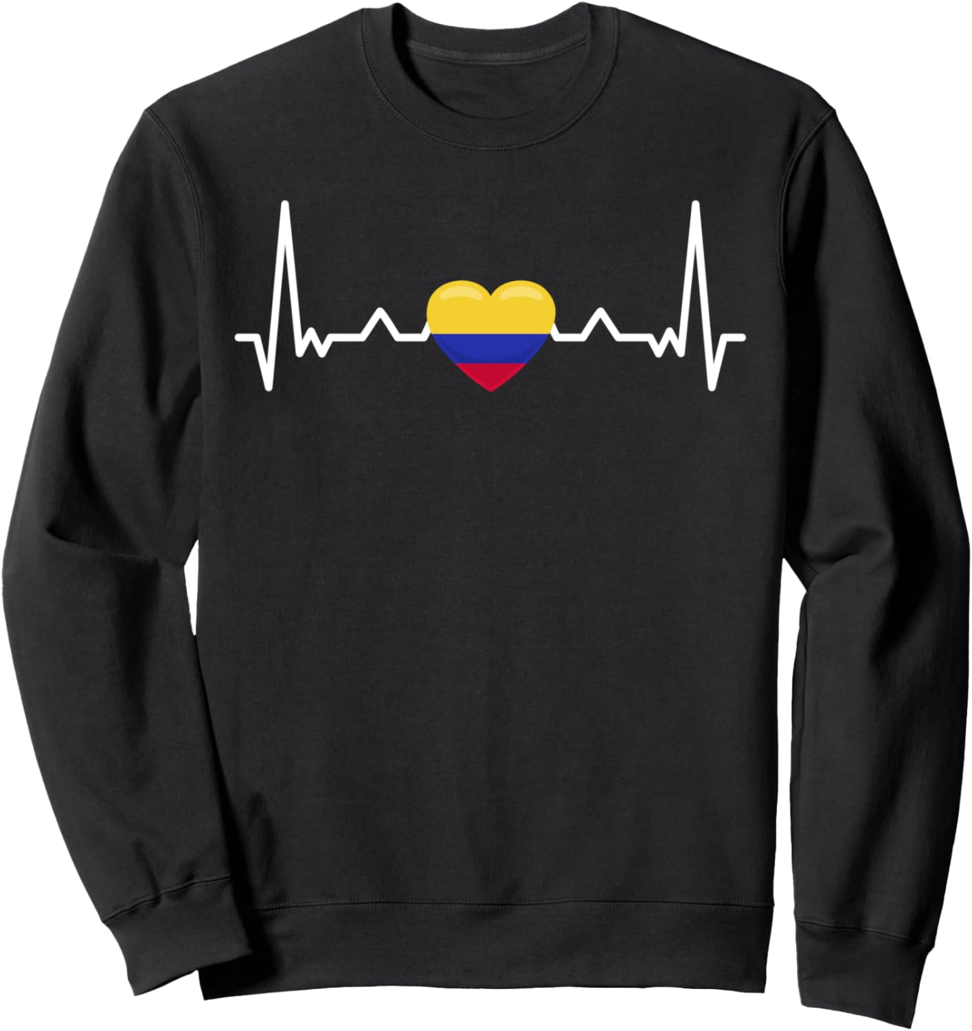 

Мое сердце будет биться за Колумбийский флаг (толстовка) Colombia Flag, черный