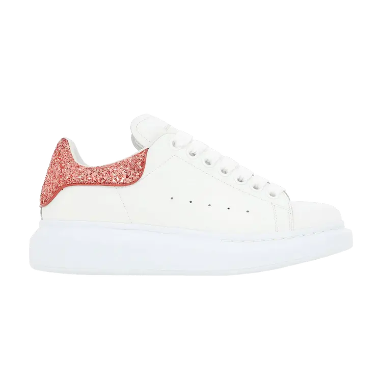 Кроссовки Alexander McQueen Alexander McQueen Wmns Oversized Sneaker 'White Coral Glitter', белый