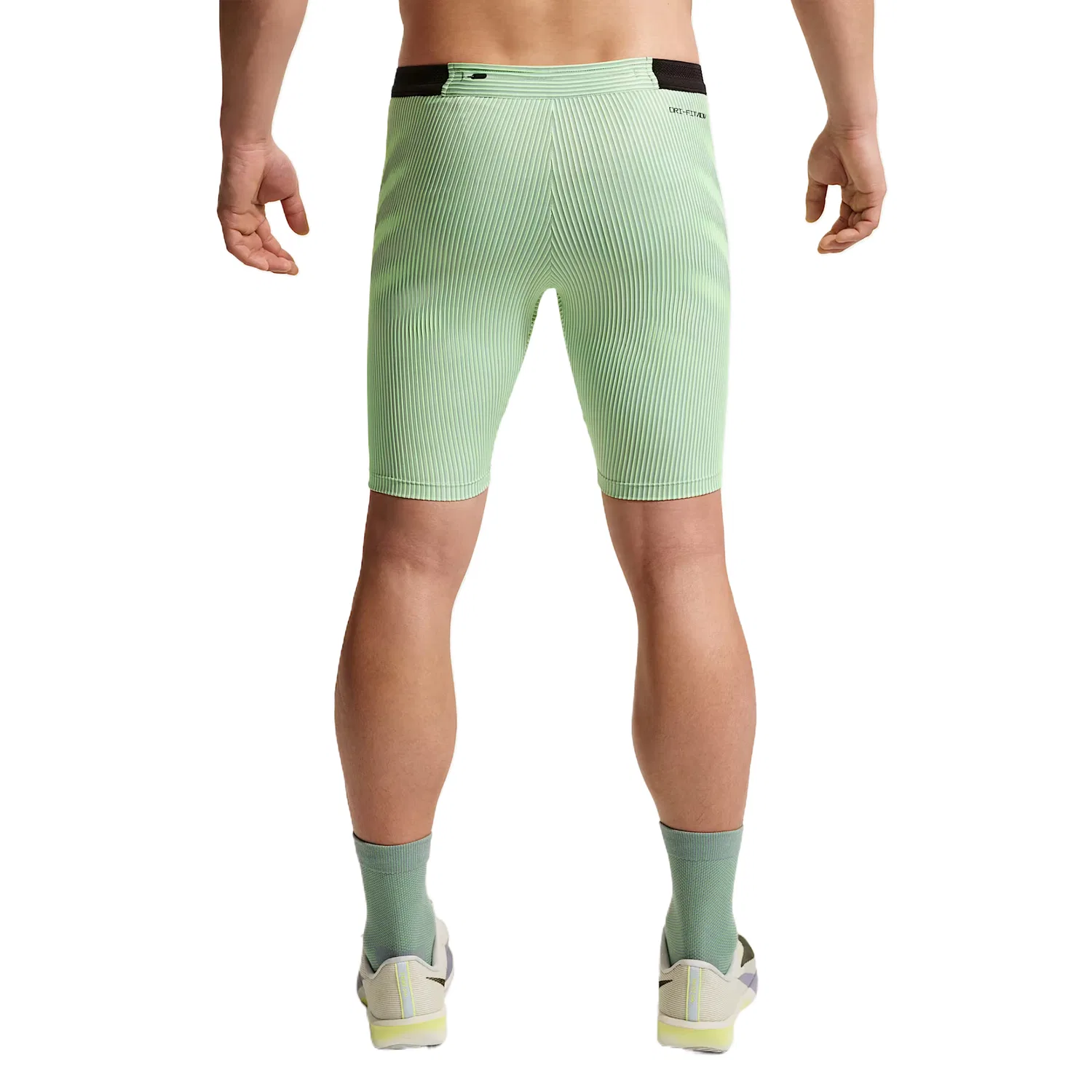 Шорты для бега AEROSWIFT мужские Nike, Bright Green/Steam Blue/Light Silver/Black — фото 3