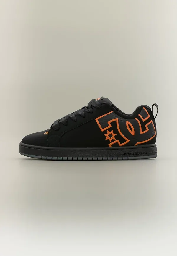 Кроссовки скейтбордические Court Graffik Dc Shoes, черный/оранжевый