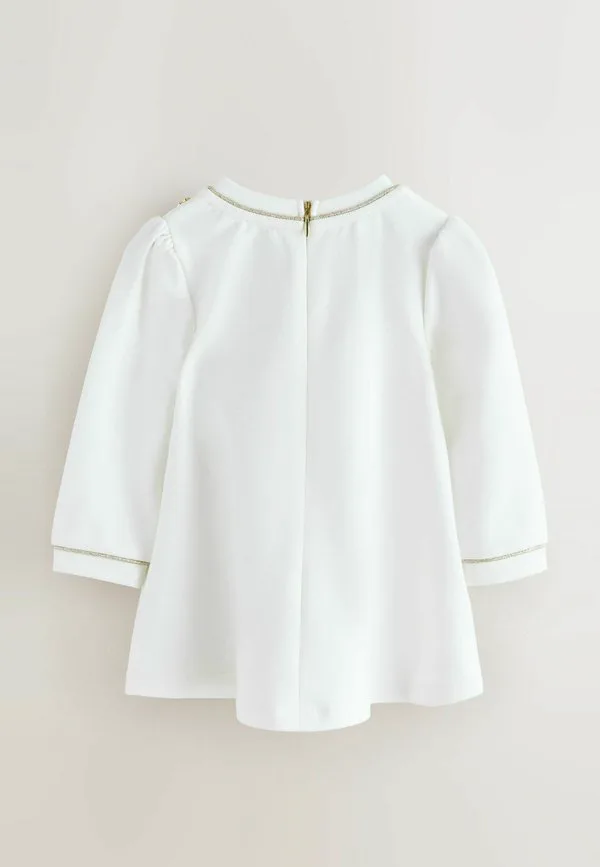 Платье повседневное с бантом и бантом стандартного кроя Baker By Ted Baker, White — фото 2