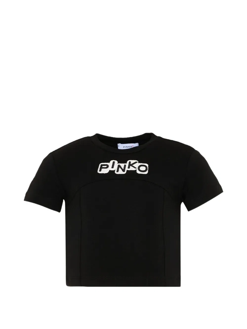 Футболка с аппликацией Pinko Kids, черный