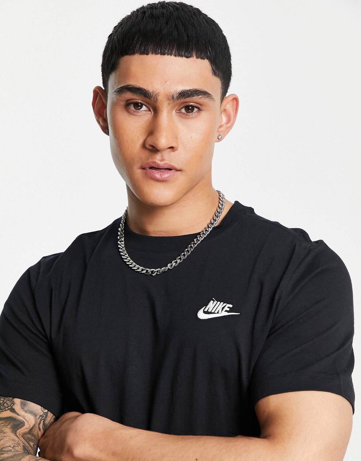 Черная футболка Nike Club — фото 4