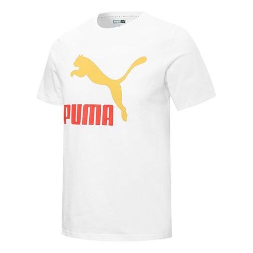 

Футболка classics logo interest tee 'white' Puma, белый
