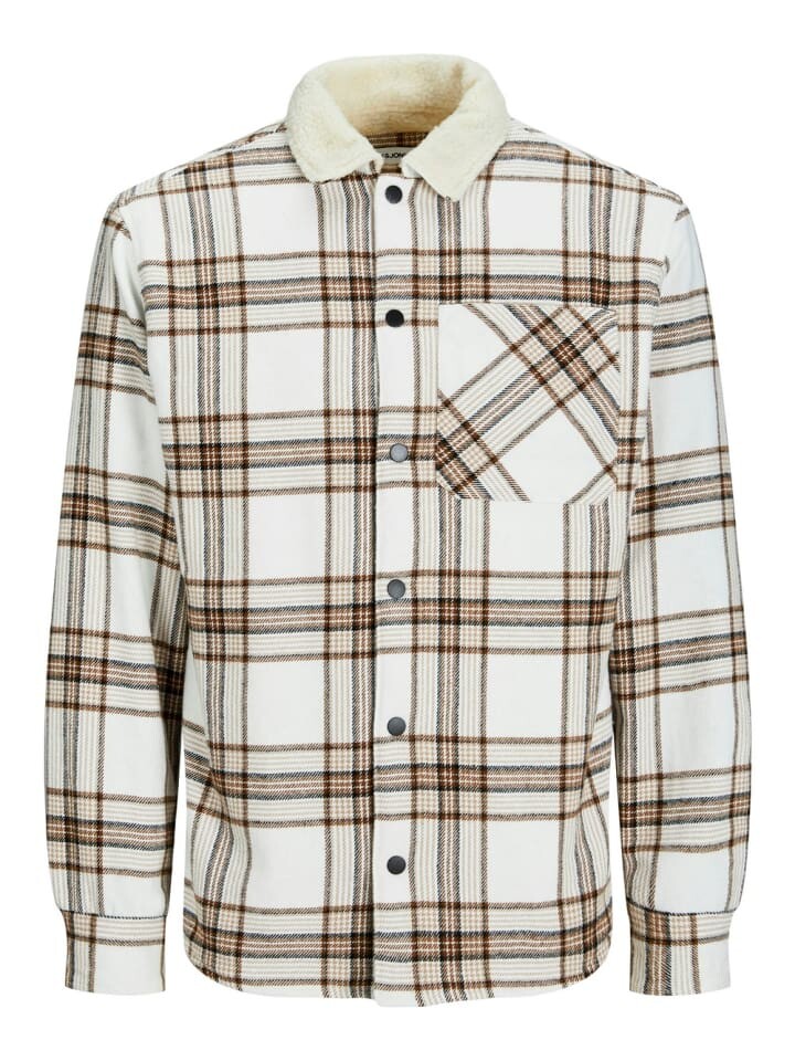 

Рубашка Jack & Jones Hemd JJZAC TEDDY PADDED OVERSHIRT, разноцветный