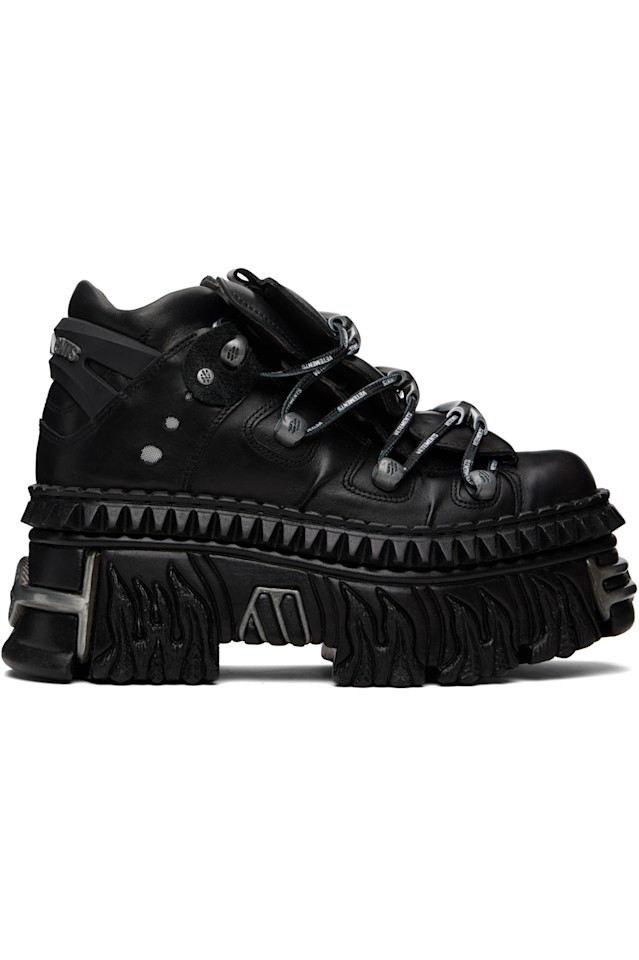 

Новые кроссовки на платформе Rock Edition Fire Vetements, черный