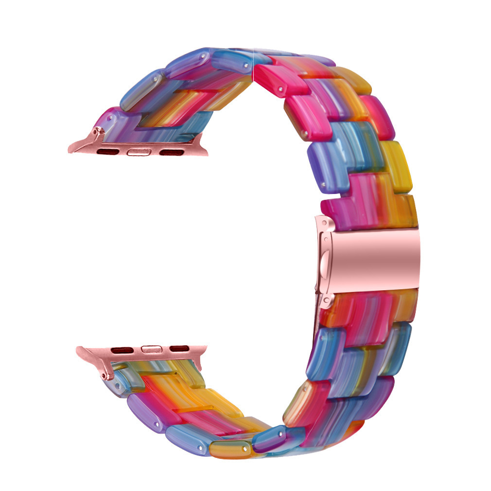 

Vobafe Часы Strap Apple Compatibility Resin Material, Rainbow - resin strap