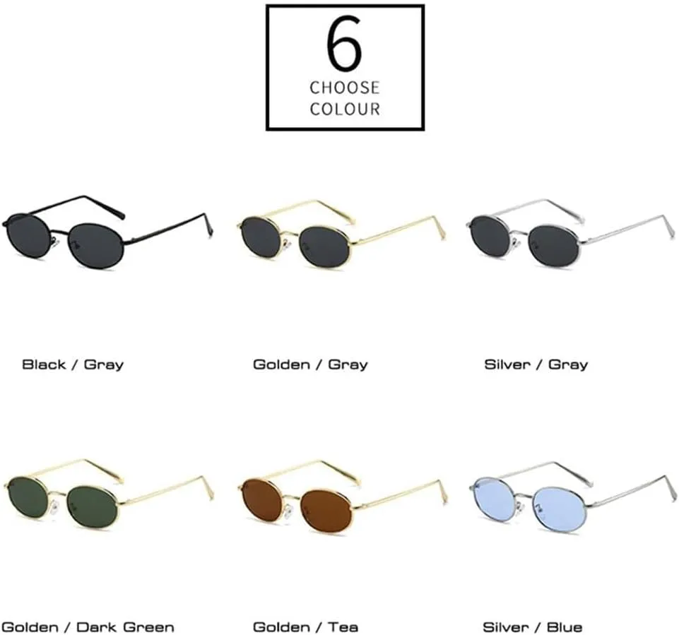 

Женские солнцезащитные очки, металлическая овальная оправа, UV400, золотисто-серый. Мужские спортивные, панк-стиль, для бега и велосипеда, серебристо-синие