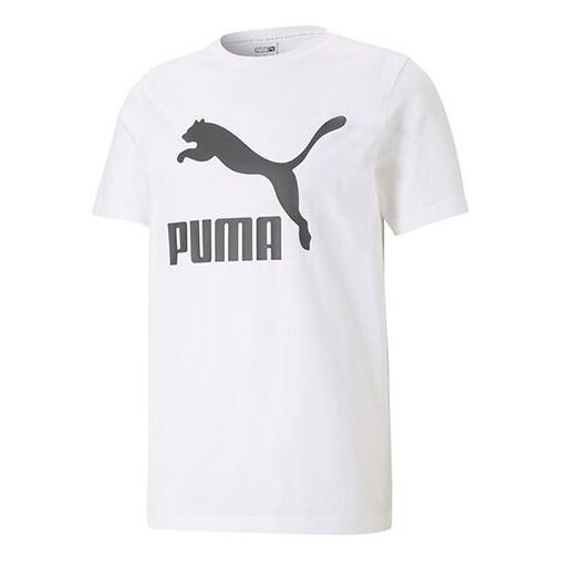 

Футболка classics logo t-shirt 'white black' Puma, белый