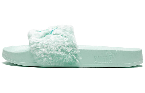 Тапочки fenty x fur slide 'bay' Puma, зеленый — фото 2
