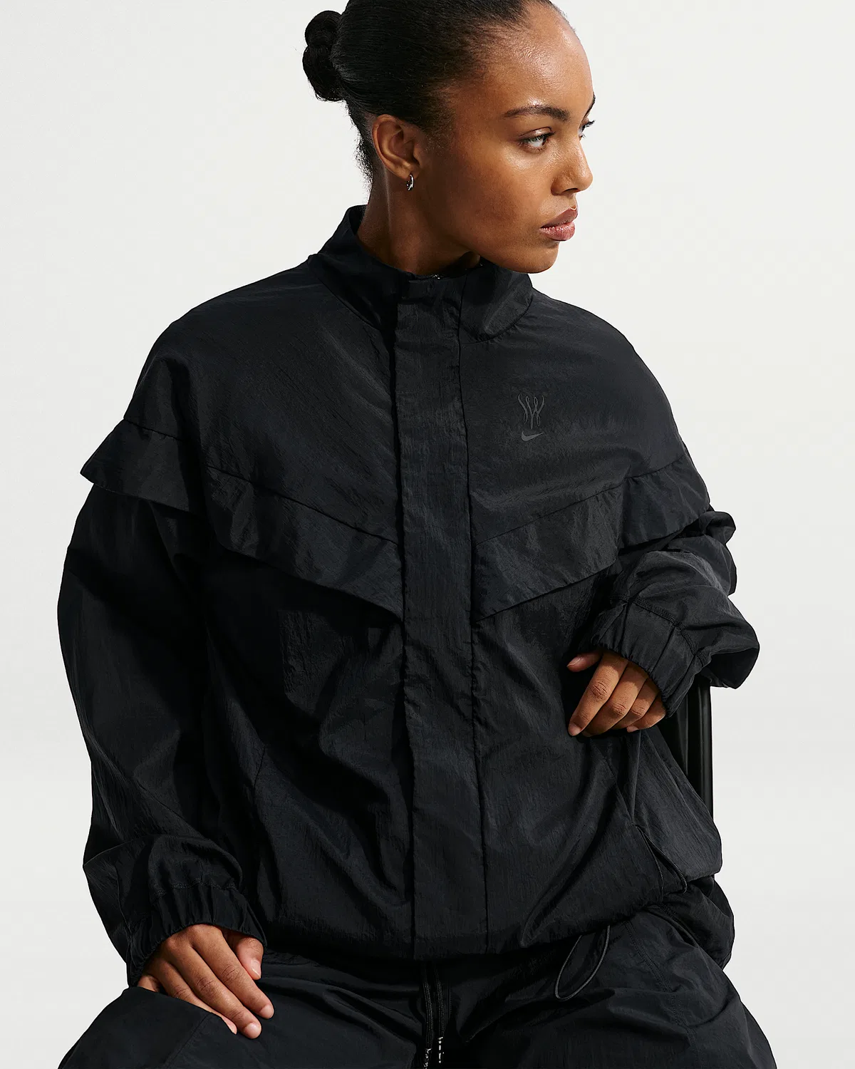 Женская свободная куртка Serena Williams Design Crew, Black/Black/Black