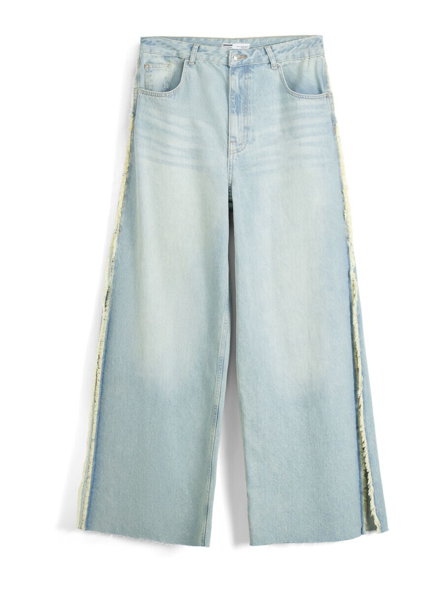 

Джинсы Bershka Wide leg Jeans, синий деним