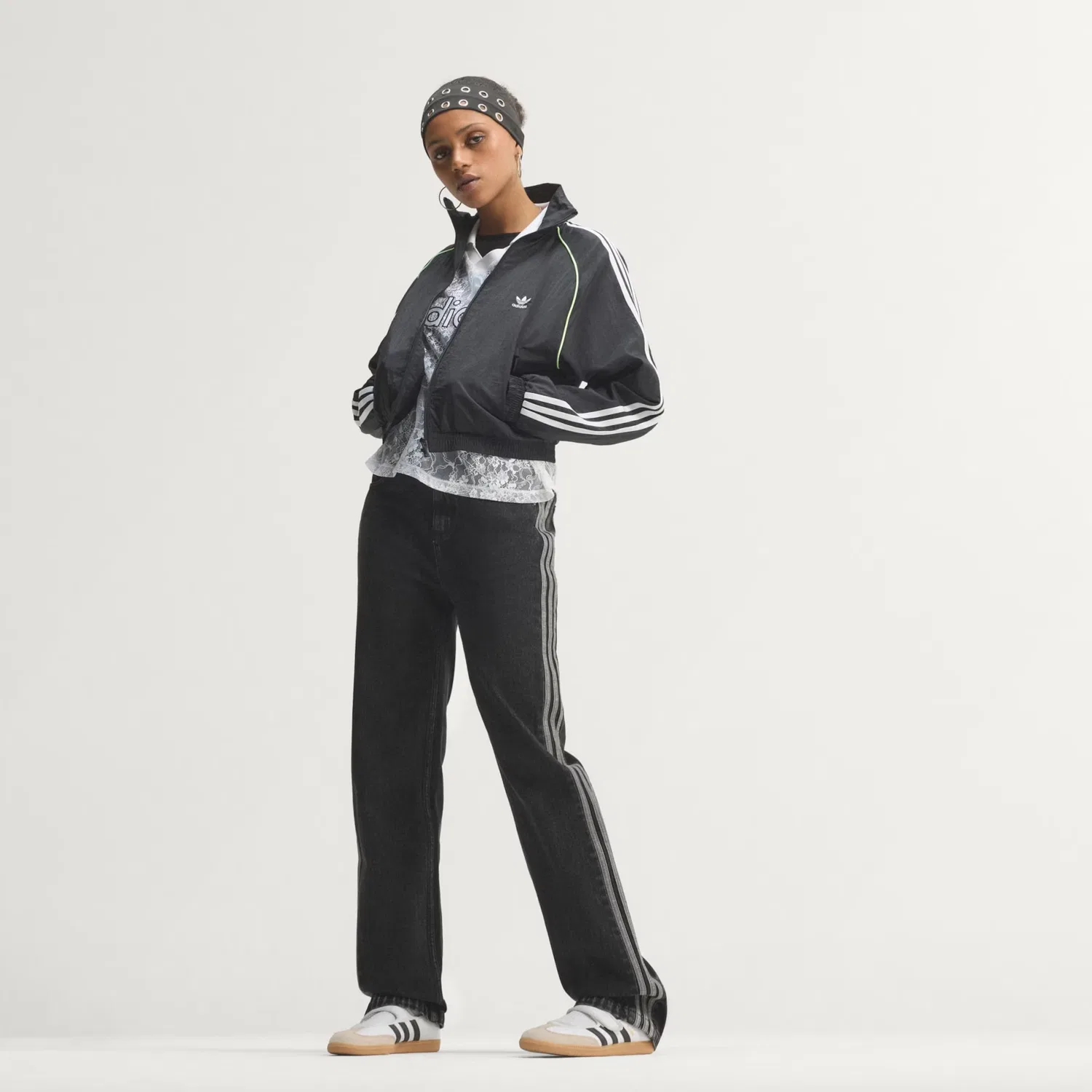 Джинсы Adidas Originals Regular Jeans Firebird из черного денима — фото 4