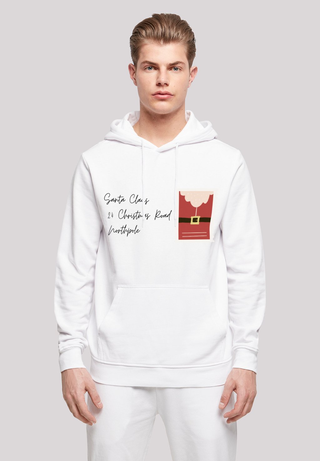 

Толстовка SANTA LETTER WEIHNACHTEN - Hoodie F4NT4STIC, белый