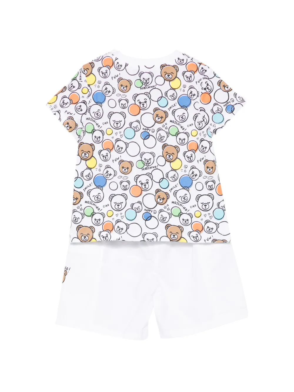 Графический спортивный костюм Moschino Kids, белый — фото 2