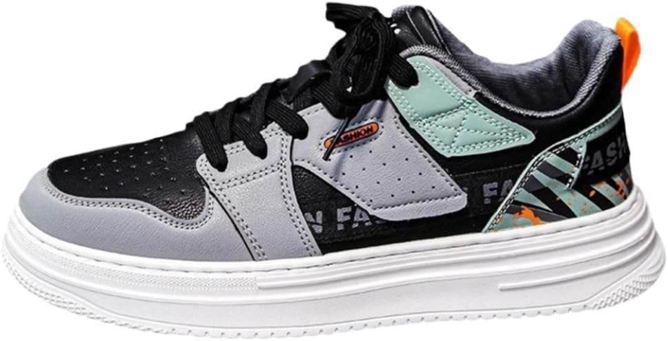 

Модные удобные мужские теннисные летние кроссовки для прогулок, дышащие, с милой платформой и массивной подошвой Lexamen, серый