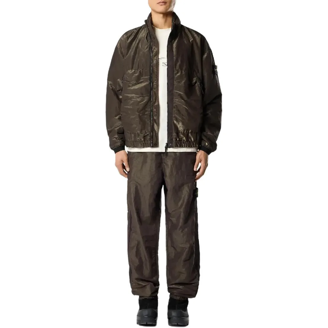 Брюки Year Of The Horse Limited Collection SS26 Casual Unisex STONE ISLAND, темно-коричневый — фото 4