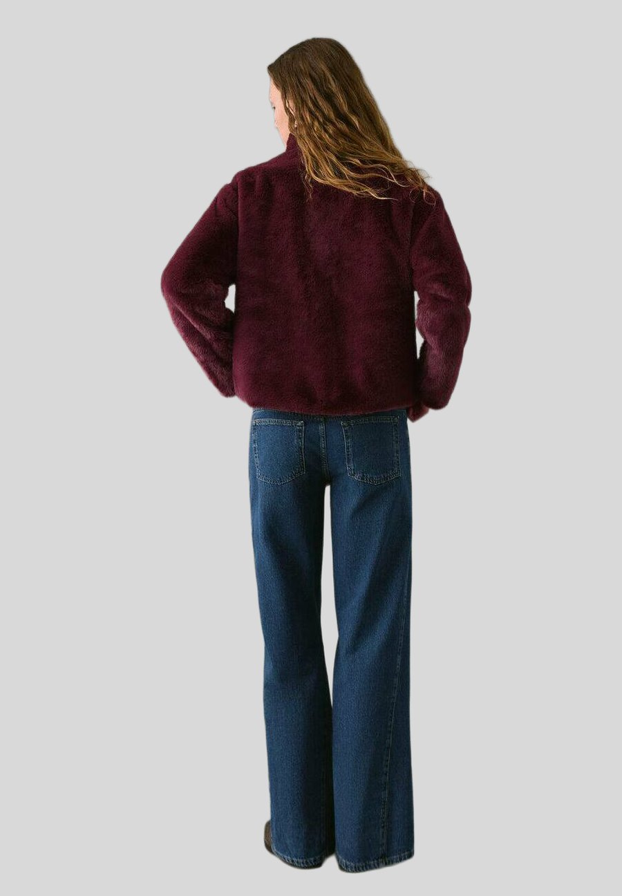 Зимняя куртка Mango Kids TEEN, Donkerrood/Bordeaux — фото 3